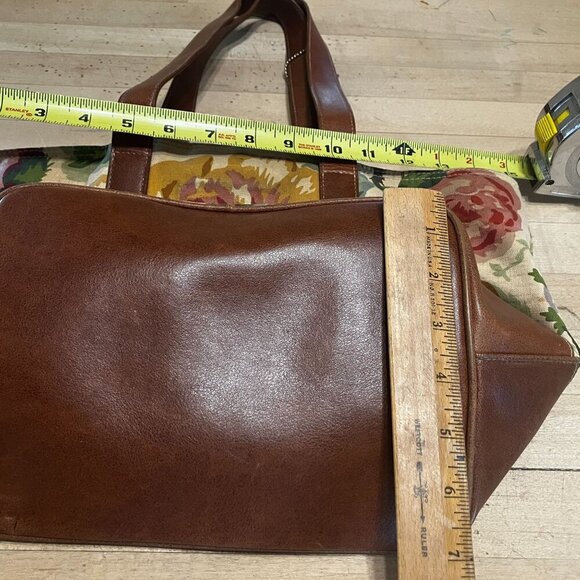 Cambridge Dry Goods Women Vintage Floral Purse Midriff Dress Medium Beige SP EXC - Picture 9 of 12